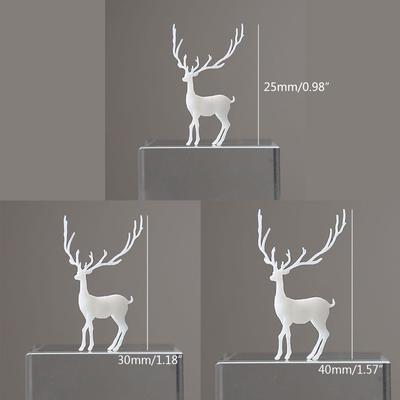 Elk Deer Resin Filled Model Epoxy Animal Mold 3D Miniature Landscape Accessories
