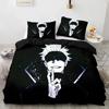 Anime Jujutsu Kaisen Satoru Gojo Ložní souprava Chlapci Dívčí Dvojčata Queen Velikost Přikrývka Povlečení Polštář Postel pro dospělé Dospělý Bytový textilextile