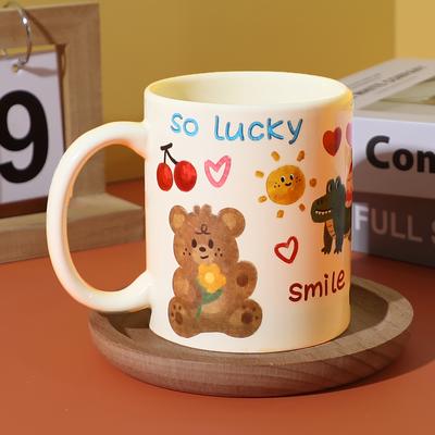 1 Stück - Graffiti Keramiktasse - Einzigartige Paar-Kaffeetasse, Perfektes Geschenk für Jugendliche und Erwachsene