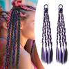 2 Pieces Braids Extension Braiding Braided Hairpieces DIY for Party Traveling Festival