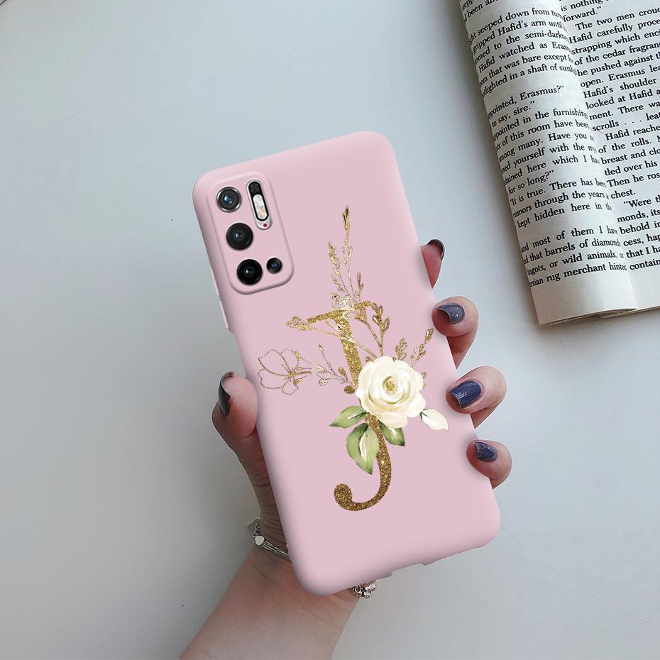 For Xiaomi Poco M3 Pro 5G Case for Poco M3 Pro 5G Cover Cute Letters Soft Silicone Phone Case for Xiaomi Poco M3 PocoM3 M 3 Pro