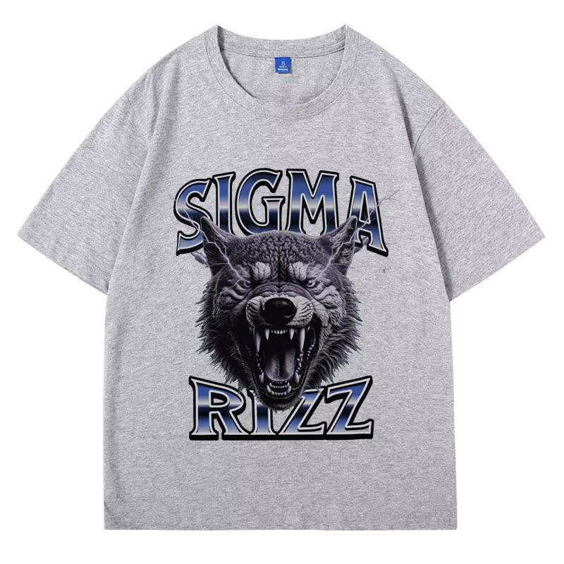 Sigma Rizz Tričko Vtipné Meme Grafická Trička Pánské Oblečení 90s Estetika Dárek pro Něj Krátký Rukáv Retro Harajuku Streetwear Topy