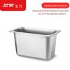 Rektangulär matbehållare i rostfritt stål