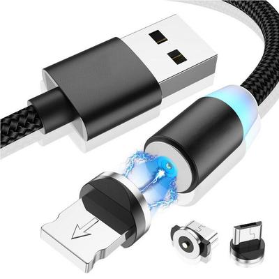 Manyetik Mikro USB Şarj Kablosu Samsung Android Cep Telefonu Için Hızlı Şarj Moda Şarj Kablosu