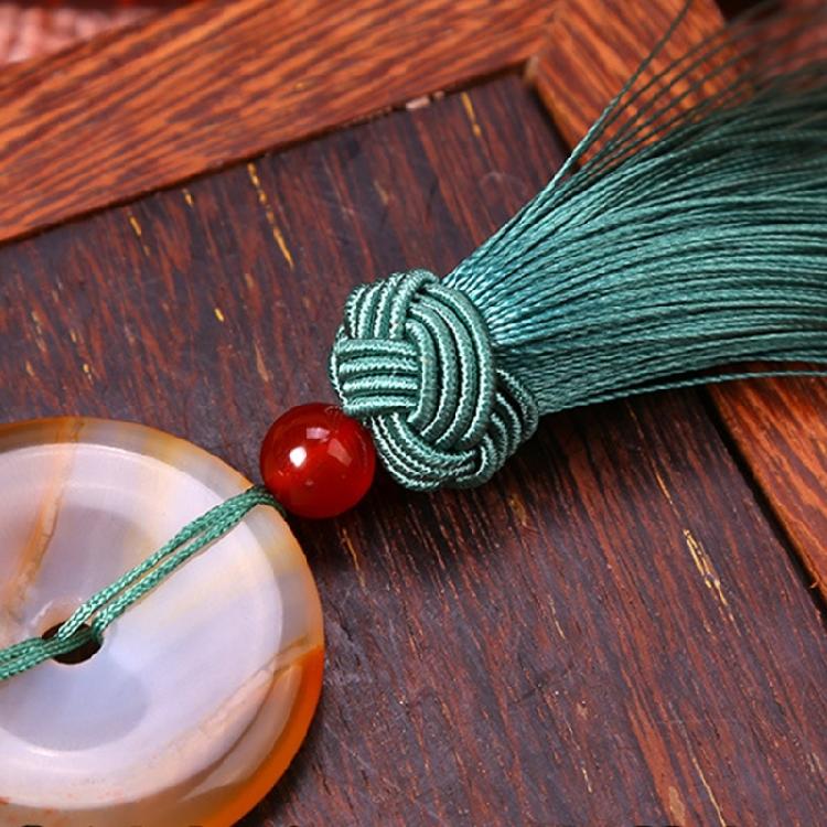 Artistic Chinese Style Tassels Accessory Keyring Pendant Chain Polyester Keychain Decoration For Everyday Use