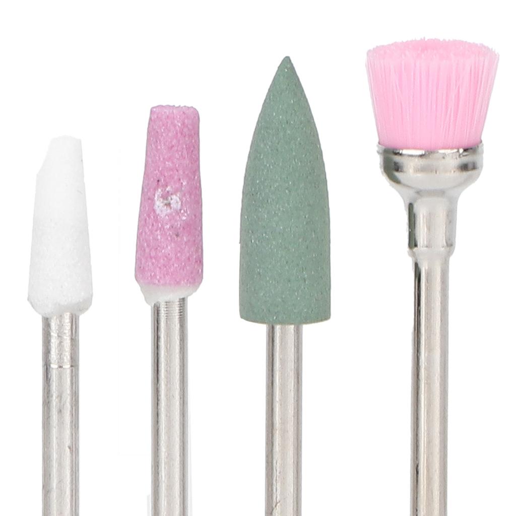 10pcs Nail Drill Bits Dead Skin Remover Nail Polishing Nail Art Grinding File Head Set