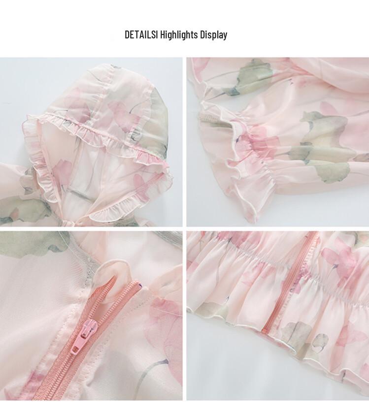 2026 Stylish Breathable Bowknot Sun Protection Outerwear for Baby Girls