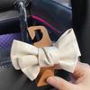 2 pcs Bowknot Design Car Seat Back Hooks,Multipurpose Automotive Organize Decoration