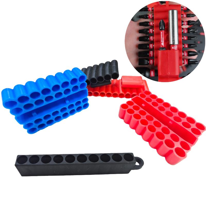 2/3/5Pcs 10/22/32 Holes Storage Case Screw Driver Head Drill Bits Stand Case Tool 1/4" Hex Shank Screwdriver Bit Holder