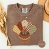 Pattern Fill Tail Feather Turkey Tee, Cute Patterned Turkey Art, Plaid Turkey Gift, Fall Tee, Autumn Tee, Cozy Fall Tee, Fall Gift