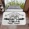 HAPPY CAMPER Wohnmobil Camping Willkommensmatte Bereichsmatte - Maschinenwaschbar für Wohnzimmer, Schlafzimmer, Büro und Ferienhaus Dekoration