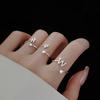 1PC Letter Theme Delivering Love Accessories Ideal Gift Jewelry Shiny Free Combination Custom Rings Open Ring Cute Silver
