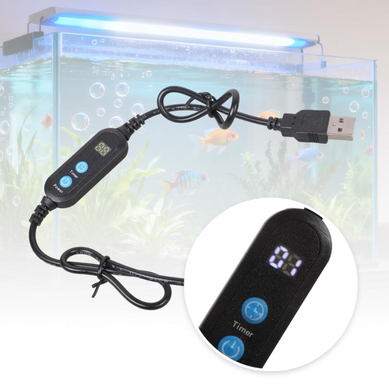 USB Timer Extension Cable 1-24 Hours Adjustable Countdown Switches Control For Aquariums Fan LED Lights 5V Power Saving Device