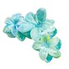 Delicate Frangipani Pattern Hair Claw Clip Lightweight Plastic Hairpin for Women Girls Fashion Hair Accessories
