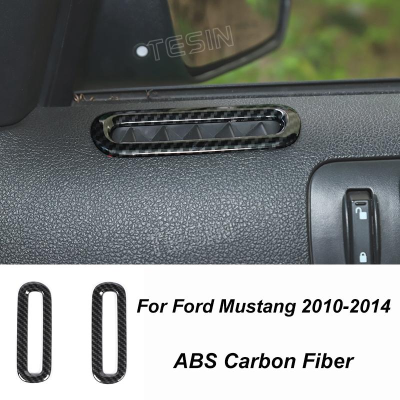 TESIN Autocolante de acoperire pentru decorațiuni interioare din fibră de carbon pentru Ford Mustang 2009 2010 2011 2012 2013 2014 Exterior