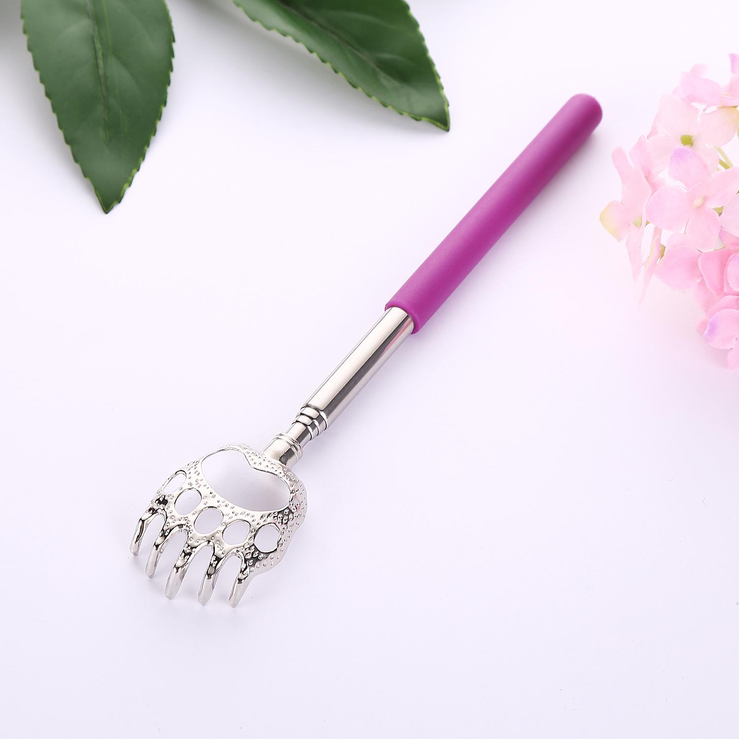 Bear Claw Stainless Steel Retractable Itch Scratcher Massager фиолетовый