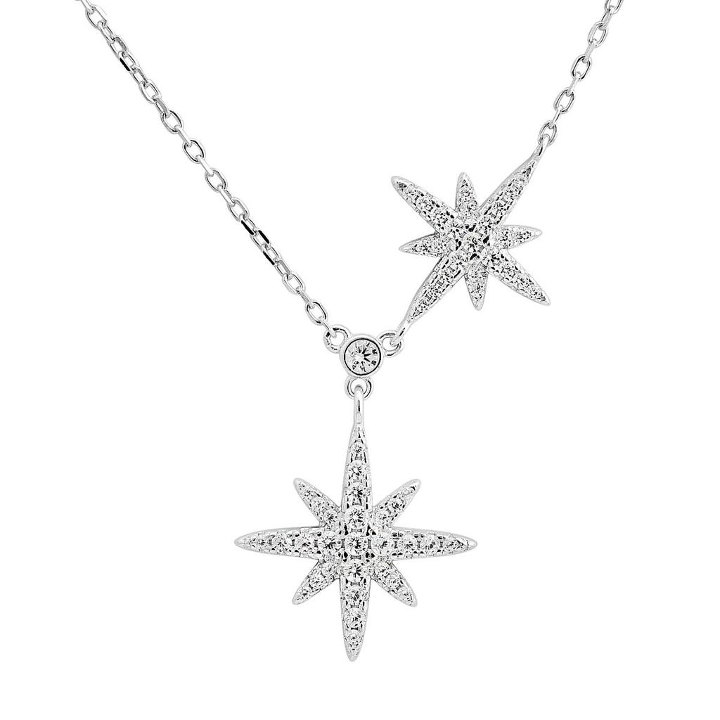 Silver Necklace with Cubic Zirconia, Item Weight 4.24 G (2209195)