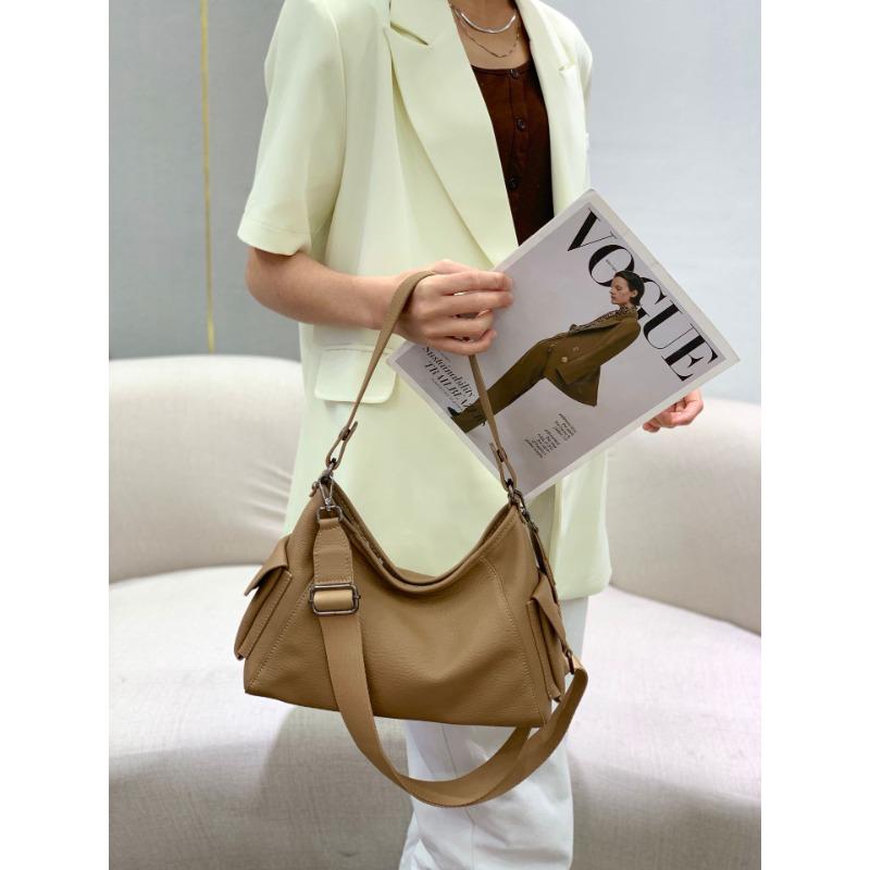 Cowhide Versatile Women's Bag Shoulder Underarm Crossbody Bag Women's Large Capacity