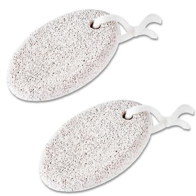 Fogman Natural Pumice Stone for Heels and Bath Hanging Type with Set of 2 Calluses, Use, Strap,
