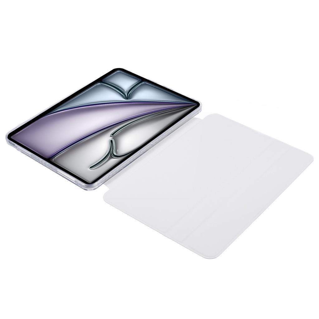 For iPad Air 13 (2025)/(2024) Protective Case PU Leather+TPU+Acrylic Magnetic Detachable Tablet Cover