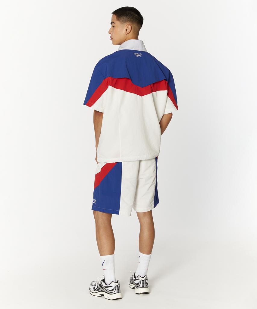 Reebok Twin Vector Short Sleeve Anorak - Off White