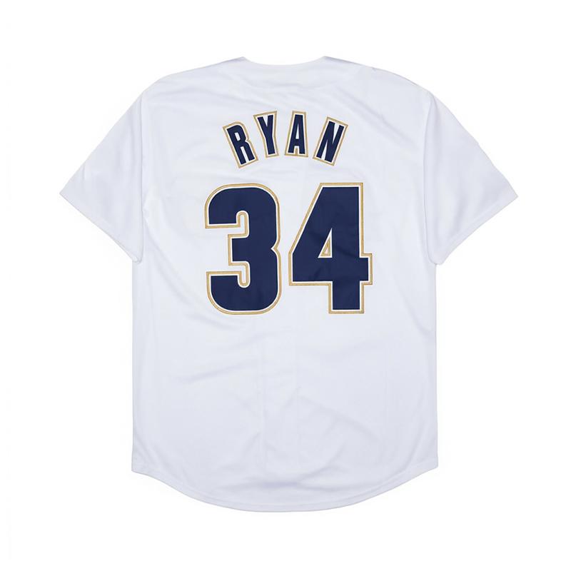 Men's Vintage-Style Stitched Baseball Jerseys 2 Alex Bregman 5 Jeff Bagwell 7 Craig Biggio 24 Jimmy Wynn 34 Nolan Ryan S-3XL