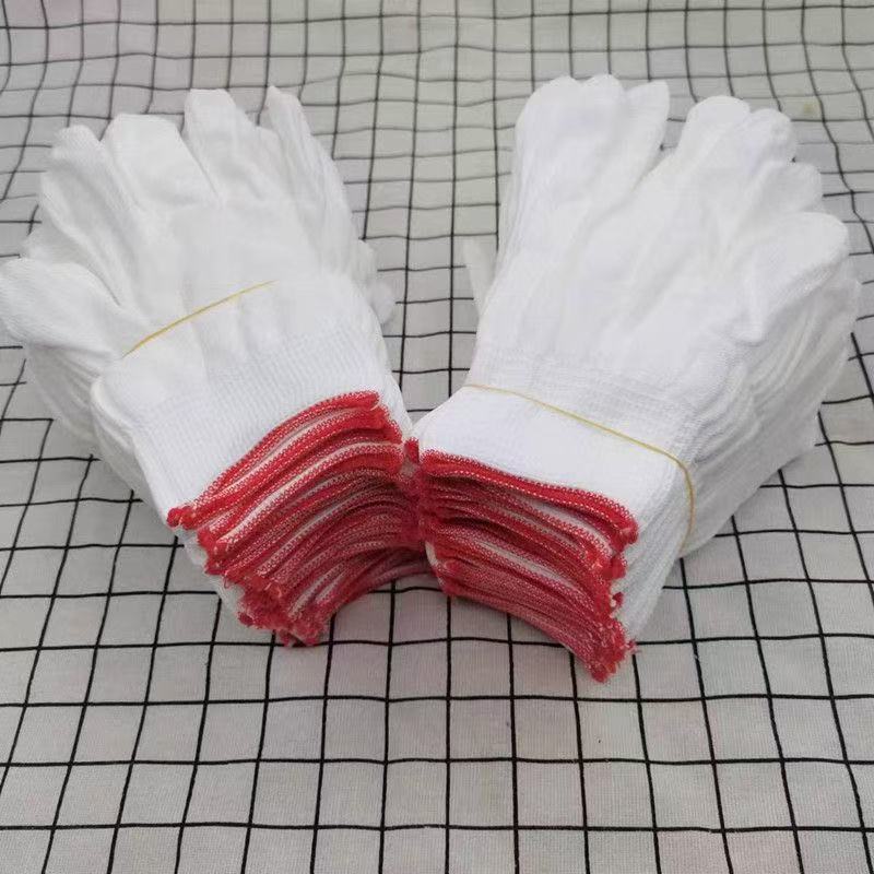 10pcs of 5 Pairs of White, Durable Gloves That Are Comfortable, Breathable,Very Elastic,Fit The Palm Very Well,Easier To Operate