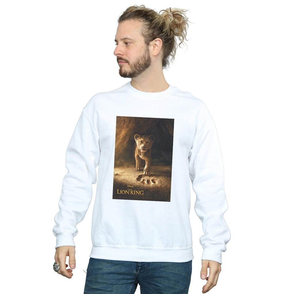 Disney Mens The Lion King Movie Simba Poster Sweatshirt