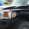 For Hummer H3 2005-2009 ABS Glossy silver Car Side Turn Signal Protection Cover Decorative Cover Sticker Exterior Accessories