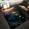 "Galaxy Solar System Planets Carpet for Living Room Space Decor" Suitable for Use As an Anti-slip for Living Room Bedroom Sofas