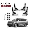 For Lixiang L6 L7  2024 Car Non-destructive Baking Paint Mudguards Front & Rear Wheels Splash Proof Fenders Auto Accessories
