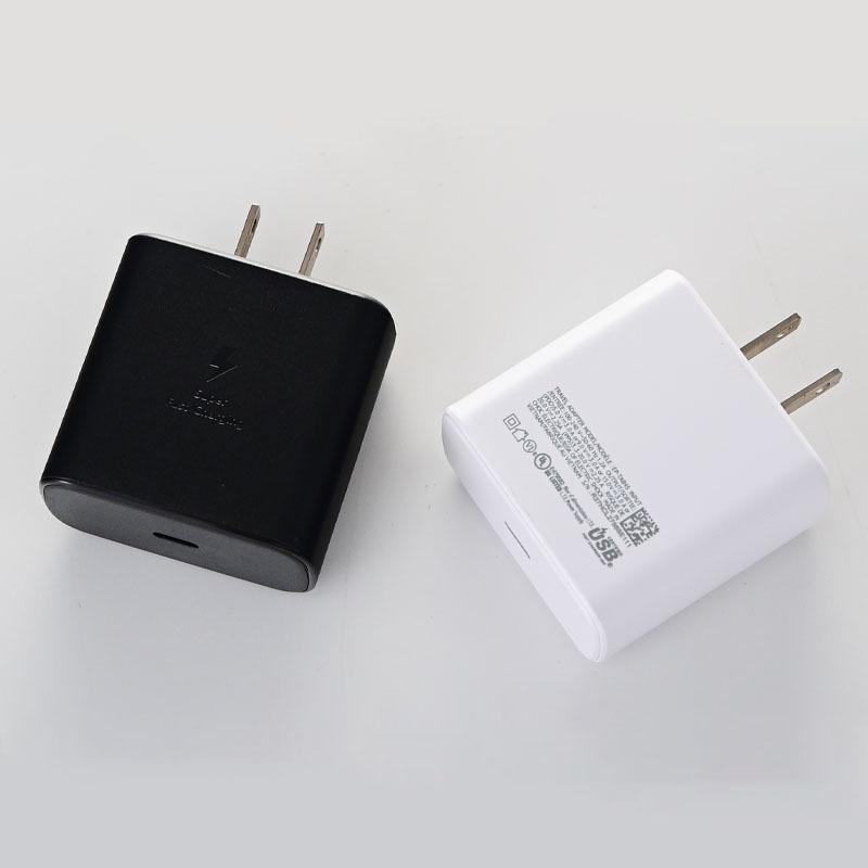 Potrivit pentru Samsung S20 Încărcare rapidă Samsung PD 45W Încărcător tip C standard american Certificare de siguranță Cap de încărcare