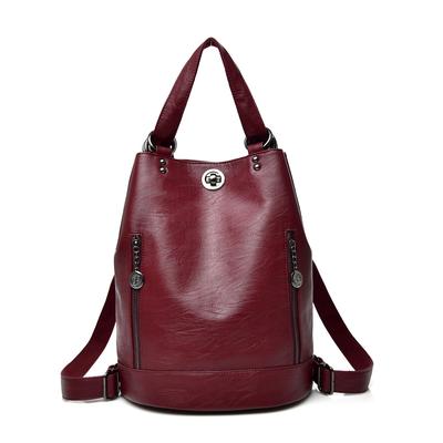 Sırt çantası mochila feminina Çok Fonksiyonlu Kadın Deri Sırt Çantası Kadın Omuz Çantası