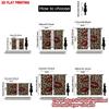 Set Of 2 Modern Leopard Lips Curtains Digital Printing Bold Animal Print Red Yellow Brown Background Living Room Curtain Polyester Ideal For Area