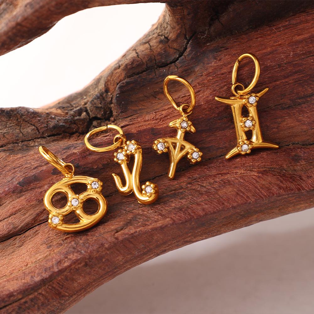 Luxury Zodiac Diamond Necklace Pendant – High-End Elegance In European & American Niche Design