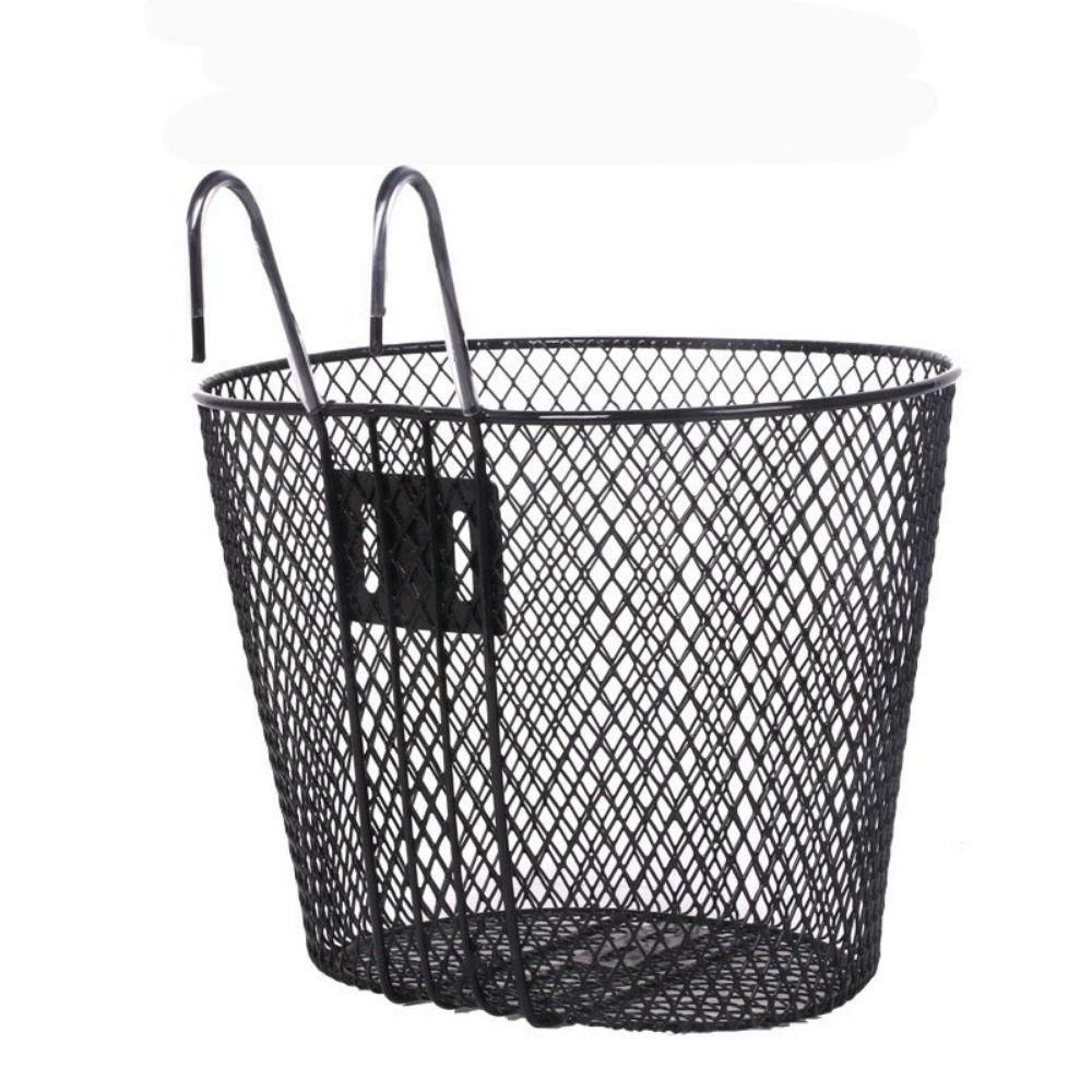 Black Rear Hanging Basket Iron E-Scooter E-bike Basket Bicycle Front Handlebar Basket