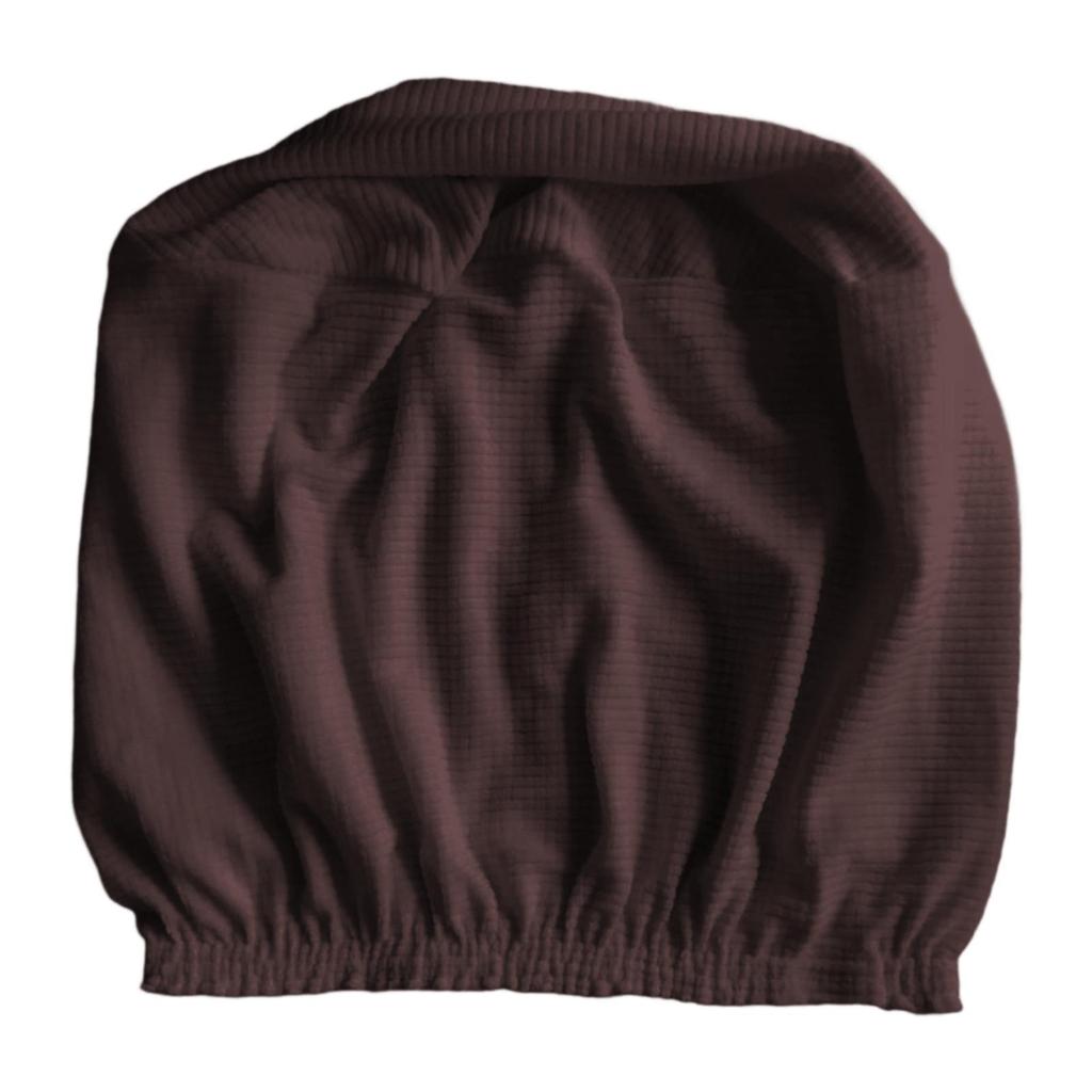 Stretch Ottoman Slipcover Wrinkle Resistant Round Stool Cover for Home Furniture Protection