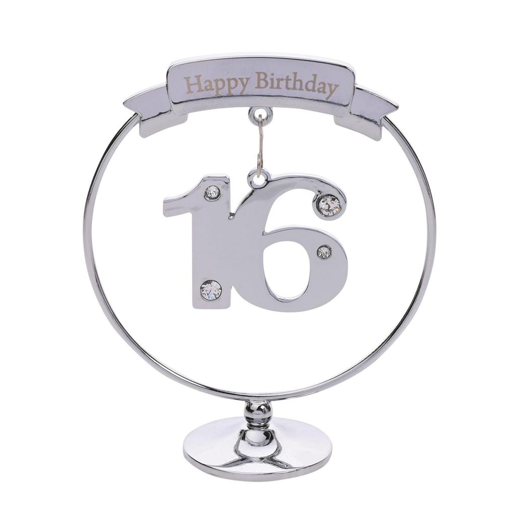 Crystocraft Free Standing 16th Birthday Ornament