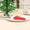 Frohe Weihnachten Dekoration Kleine Weihnachten Bestecktasche Halter Weihnachtsmütze Gabel Messer Bestecktasche Weihnachtsornament Deko