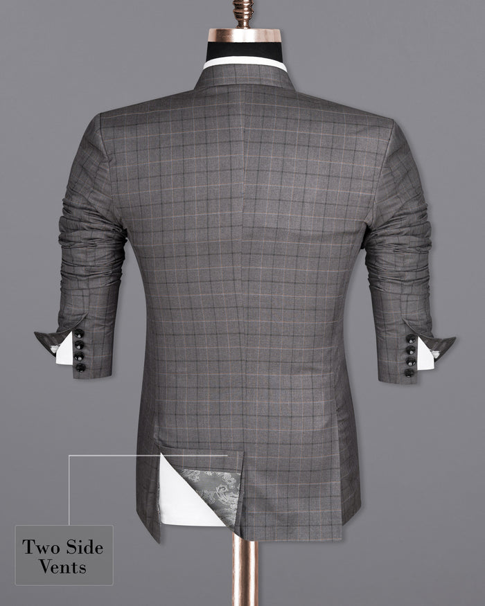 Scorpion Grey Super fine Plaid Woolrich Blazer