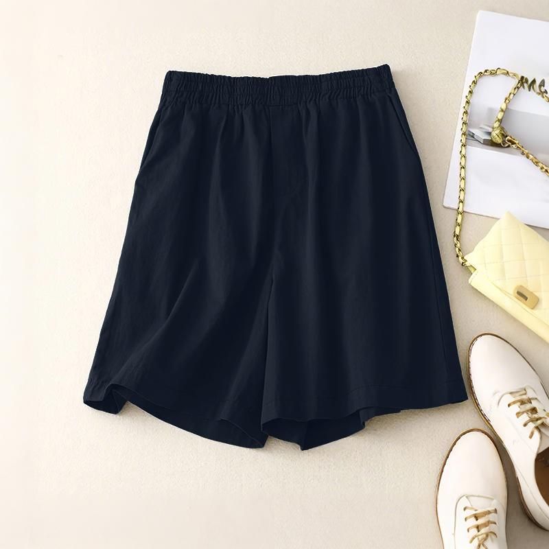 

ZANZEA Женские летние эластичные шорты с завышенной талией, свободные, повседневные S