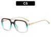 Stylish Women's Double-Bridge Blue-Light-Blocking Non-Prescription Glasses Frames for Street Style