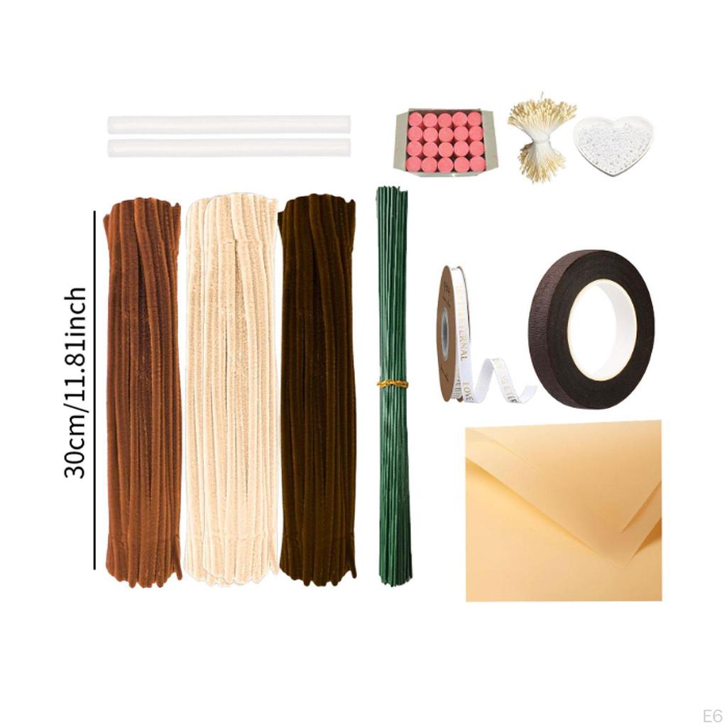 Chenille Pipes, Crafts for Children And Adults, Party Decorations, Bouquet