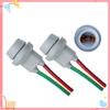 2X T10 Socket W5W Adapter Soft Rubber Light Lamp Holder Car Accessories Male To Female Wire Connector With Cable
