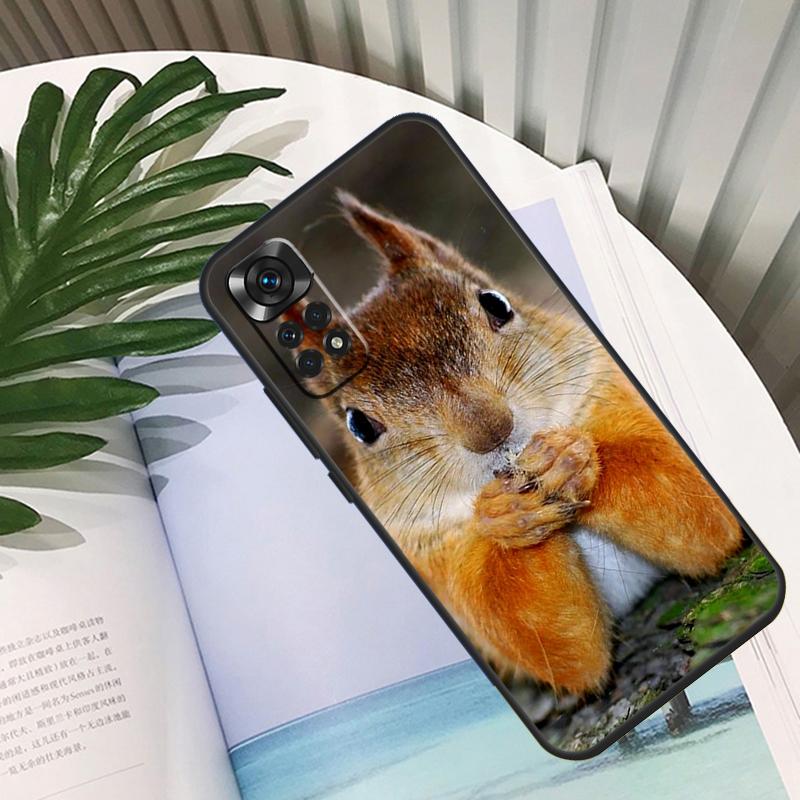 Squirrel Funda For Xiaomi Redmi Note 14 13 10 11 12 15 Pro Plus Case For Redmi 15C 14C 10C 12C 13C 15