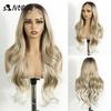 Szlachetne 13X6 Koronkowe Body Wave HD Przezroczyste Ombre Blond Rozświetlające Peruki 26 Calowe Z Włosami Dziecięcymi Koronkowy Frontalny Peruka Falista Koronkowa Peruka Dla Kobiet