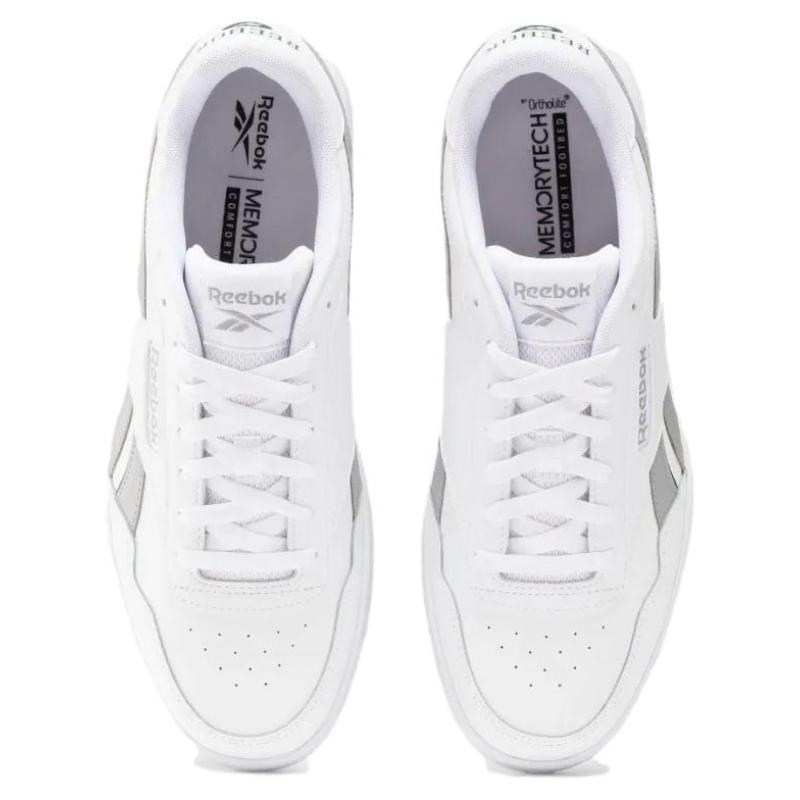 Reebok Low Top Skateboard Shoes Unisex White Gray Sneakers 100074278