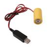 USB Power Supply Cable for LR14 C Battery,Replace 6V Battery,Reusable Battery