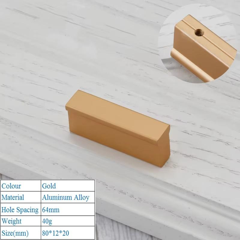 Modern Minimalist Kitchen Cabinet Handle American Style Lengthen T Shape Handle Shoe Wardrobe Drawer Pull Furniture Door Handle