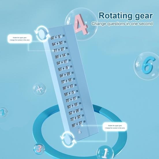 

Доска для упражнений Легкая портативная стираемое покрытие Удобная чистка Легко писать числа Обработка АБС-пластика Сложение Вычитание Вопросы Математические игрушки